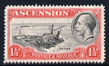 Ascension 1934 KG5 Pictorial 1.5d Pier superb unmounted mint SG 23, stamps on , stamps on  kg5 , stamps on 