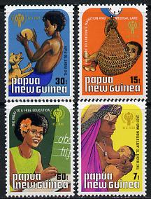 Papua New Guinea 1979 Int Year of the Child set of 4 unmounted mint, SG 376-79*, stamps on children, stamps on  iyc , stamps on 