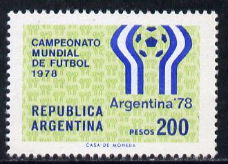 Argentine Republic 1978 Football World Cup, SG 1577* unmounted mint, stamps on football, stamps on sport