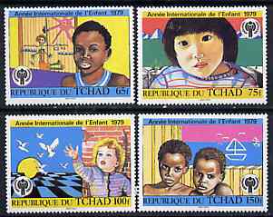 Chad 1979 International Year of the Child perf set of 4, SG 561-64*, stamps on , stamps on  iyc , stamps on children    