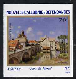 New Caledonia 1986 Paintings (Moret Bridge) imperf from limited printing, as SG 799*, stamps on arts    bridges
