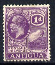 Antigua 1921-29 KG5 Script CA 1d bright violet mounted mint SG 64, stamps on , stamps on  kg5 , stamps on 