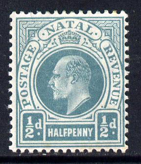 Natal 1902-03 KE7 Crown CA Postage-Revenue 1/2d blue-green mounted mint SG 127, stamps on , stamps on  ke7 , stamps on 