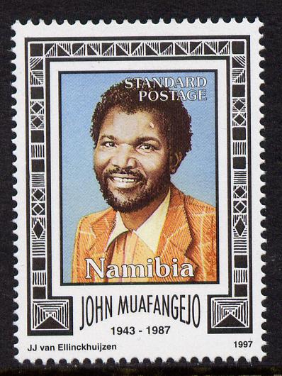 Namibia 1997 Death Anniversary of John Muafangejo (artist) unmounted mint SG 770, stamps on personalities, stamps on arts