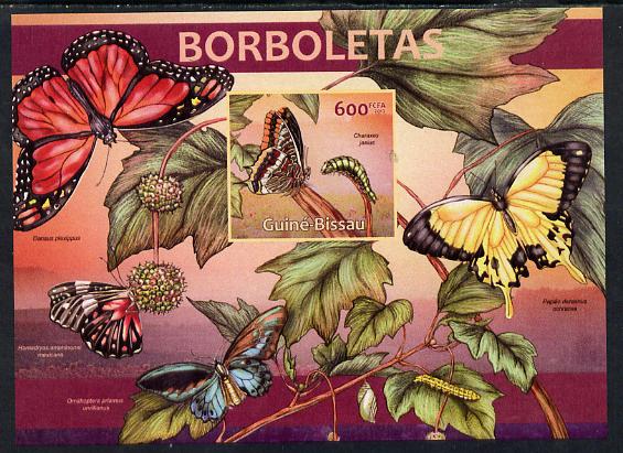 Guinea - Bissau 2013 Butterflies #01 imperf m/sheet unmounted mint. Note this item is privately produced and is offered purely on its thematic appeal, stamps on butterflies