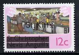 St Kitts 1980 TV Assembly Plant 12c from opt'd def set, SG 31A unmounted mint*, stamps on , stamps on  tv , stamps on 