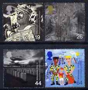 Great Britain 1999 Millennium Series #10 - the Soldiers' Tale set of 4 unmounted mint SG 2111-14, stamps on militaria, stamps on death, stamps on ww2, stamps on millennium, stamps on  ww2 , stamps on 