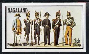 Nagaland 1977 French Militia imperf souvenir sheet (2ch value) unmounted mint, stamps on militaria