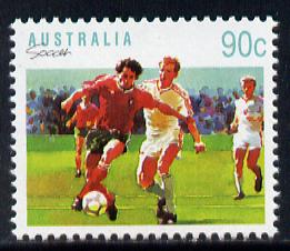 Australia 1989-94 Football 90c unmounted mint, from Sports def set of 19, SG 1191, stamps on football