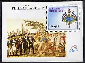 Guinea - Bissau 1989 PhilexFrance '89 Stamp Exhibition (Paintings) m/sheet unmounted mint, SG MS 1142, Mi BL 279, stamps on arts, stamps on stamp exhibitions