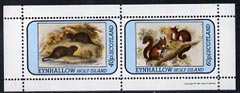 Eynhallow 1981 Animals #04 (Water Rat & Red Squirrel) perf set of 2 values (40p & 60p) unmounted mint, stamps on , stamps on  stamps on animals     rats      squirrel     rodents