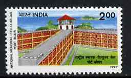 India 1997 Port Blair Cellular Jail, unmounted mint SG 1766*, stamps on police     legal, stamps on  law , stamps on prisons