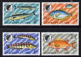 Ascension 1970 Fish - 3rd series unmounted mint set of 4 (SG 126-9), stamps on fish     marine-life