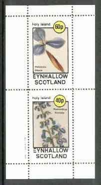 Eynhallow 1982 Flowers #20 (Patersonia & Plectranthus) perf set of 2 values unmounted mint, stamps on flowers