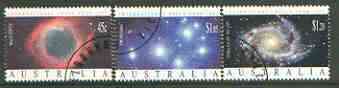 Australia 1992 International Space Year set of 3 very fine cds used, SG 1343-45, stamps on , stamps on  stamps on space