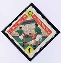 Thomond 1960 Football 4d (Diamond shaped) def unmounted mint*, stamps on football, stamps on sport