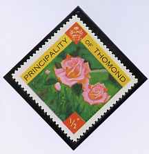 Thomond 1960 Roses 1/2p (Diamond shaped) def unmounted mint*, stamps on flowers, stamps on roses