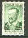 France 1958 Joachim du Bellay (poet) from Red Cross Fund set unmounted mint, SG 1390, stamps on personalities, stamps on literature, stamps on poetry, stamps on red cross