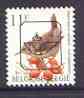 Belgium 1991-95 Birds #2 Winter Wren 11f unmounted mint with boxed posthorn precancel, SG 3084, stamps on birds    