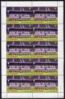 St Vincent 1987 English Football teams $2 Derby County complete perf sheet of 10 unmounted mint, SG 1095, stamps on football, stamps on sport, stamps on derby, stamps on baseball