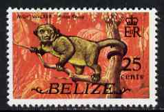 Belize 1974 Kinkajou 25c (from def set) unmounted mint SG 370, stamps on animals