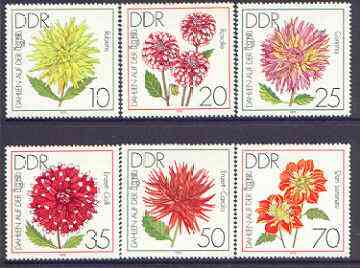 Germany - East 1979 International Garden Exhibition perf set of 6 unmounted mint, SG E2145-50, stamps on flowers