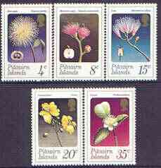 Pitcairn Islands 1973 Flowers perf set of 5 unmounted mint, SG 126-30, stamps on flowers