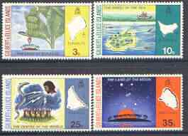 Gilbert & Ellice Islands 1973 Legends of Island Names (1st series) perf set of 4 unmounted mint, SG 213-16*, stamps on bananas, stamps on fruit, stamps on tourism, stamps on eels