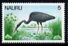 Nauru 1978-79 Eastern Reef Heron 5c from def set unmounted mint, SG 178, stamps on birds, stamps on herons