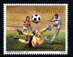 Rwanda 1984 Football 50c unmounted mint,  from Los Angeles Olympics set of 8 (SG1204)*, stamps on sport, stamps on olympics, stamps on football