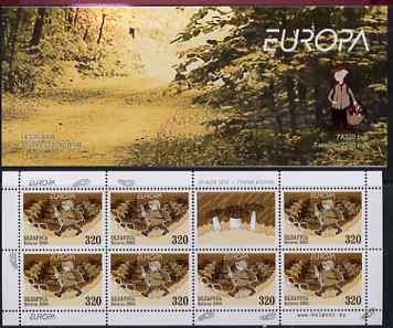 Belarus 2004 Europa 2240r booklet (Fungi) complete and pristine, stamps on europa, stamps on fungi
