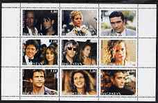 Dagestan Republic 1999 Movie Stars perf sheetlet containing 9 values unmounted mint, stamps on , stamps on  stamps on films, stamps on  stamps on movies, stamps on  stamps on cinema, stamps on  stamps on entertainments, stamps on  stamps on 