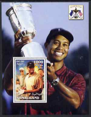 Somaliland 2002 The Ryder Cup perf m/sheet #3 unmounted mint, stamps on sport, stamps on golf