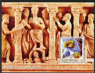 Guinea - Bissau 2003 The Vatican Museum perf s/sheet containing 1 x 3500 value unmounted mint Mi BL 451, stamps on arts, stamps on museums, stamps on 