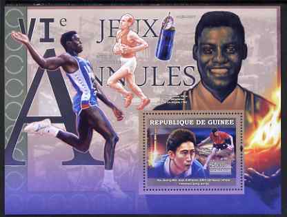 Guinea - Conakry 2007 Sports - 1916 Cancelled Olympic Games perf souvenir sheet unmounted mint Yv 479, stamps on sport, stamps on olympics, stamps on satellites, stamps on table tennis, stamps on running, stamps on athletics, stamps on 
