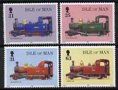 Isle of Man 1998 125th Anniversary of Isle of Man Steam Railway set of 4 unmounted mint, SG 803-06, stamps on railways
