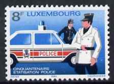 Luxembourg 1980 National Police Force 8f unmounted mint SG 1054, stamps on police