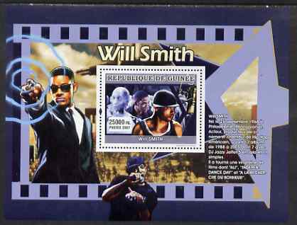 Guinea - Conakry 2007 The Greats perf souvenir sheet (Will Smith) unmounted mint, stamps on personalities, stamps on cinema, stamps on science fiction