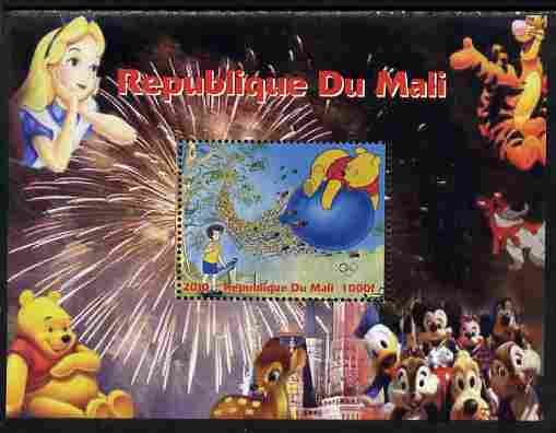 Mali 2010 Disney Characters with Olympic Rings #6 perf s/sheet unmounted mint. Note this item is privately produced and is offered purely on its thematic appeal , stamps on disney, stamps on cartoons, stamps on films, stamps on cinema, stamps on movies, stamps on olympics, stamps on bears, stamps on pooh, stamps on tigger, stamps on bambi, stamps on deer