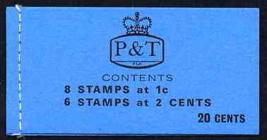 Fiji 1973-74 Booklet 20c (Bird stamps) SG SB9/a, stamps on xxx