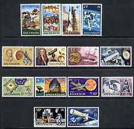 Ascension 1971 Evolution of Space Travel definitive set complete 1/2dp to \A31 unmounted mint SG 135-48, stamps on 