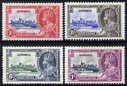 Jamaica 1935 KG5 Silver Jubilee perf set of 4 mounted mint, SG 114-7, stamps on , stamps on  kg5 , stamps on silver jubilee, stamps on castles