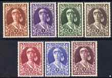 Belgium 1931 Anti-TB fund set of 7 fresh mounted mint, SG 593-99, stamps on medical