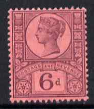 Great Britain 1887-92 QV Jubilee 6d unmounted mint SG208, stamps on , stamps on  qv , stamps on 