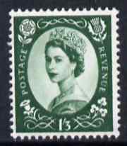 Great Britain 1958-65 Wilding Crowns 1s3d green unmounted mint SG 585, stamps on , stamps on  stamps on great britain 1958-65 wilding crowns 1s3d green unmounted mint sg 585