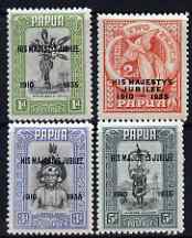 Papua 1935 KG5 Silver Jubilee set of 4, mounted mint SG 150-53, stamps on , stamps on  kg5 , stamps on silver jubilee