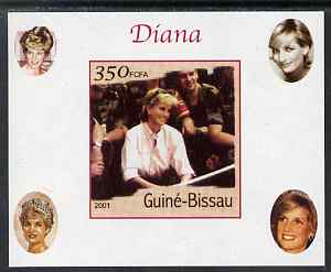 Guinea - Bissau 2001 Princess Diana #3 imperf deluxe sheet unmounted mint. Note this item is privately produced and is offered purely on its thematic appeal, stamps on personalities, stamps on royalty, stamps on diana, stamps on 