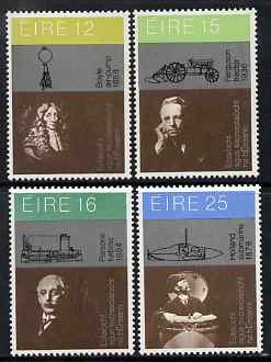 Ireland 1981 Science & Technology perf set of 4 unmounted mint, SG 474-7, stamps on personalities, stamps on science, stamps on tractors, stamps on submarines, stamps on ships, stamps on 