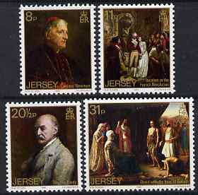 Jersey 1983 Walter Ouless (artist) 50th Death Anniversary set of 4 unmounted mint, SG 320-23, stamps on arts