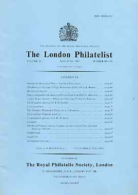 Literature - London Philatelist Vol 93 Number 1097-98 dated May-Jun 1984 - with articles relating to Switzerland, Ceylon, Chile & Thematics, stamps on 